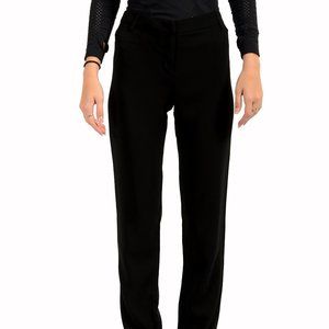 Just Cavalli Women's Black Straight Leg Pants US XS IT 38